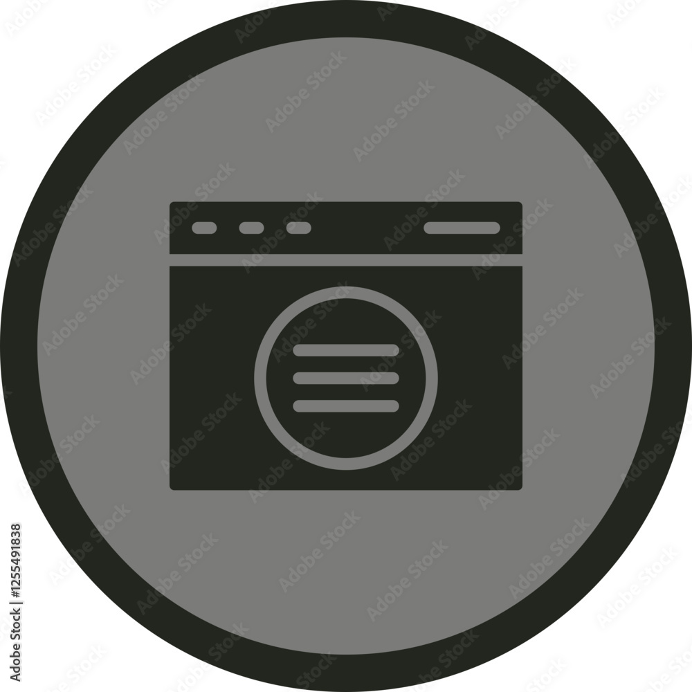 Hamburger Menu Vector Icon Design Hamburger Menu Vector Icon Design
