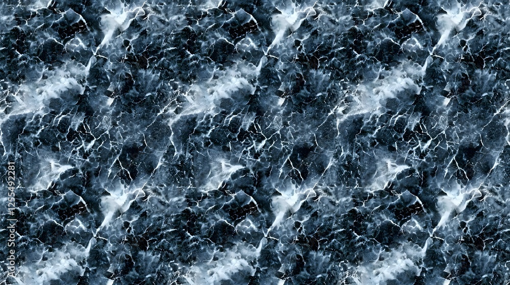 Obraz premium Abstract Textured Background of Dark Ocean Waves and Ripples