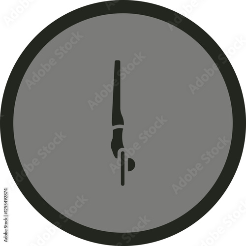 Handstand (Adho Mukha Vrksasana) Vector Icon Design