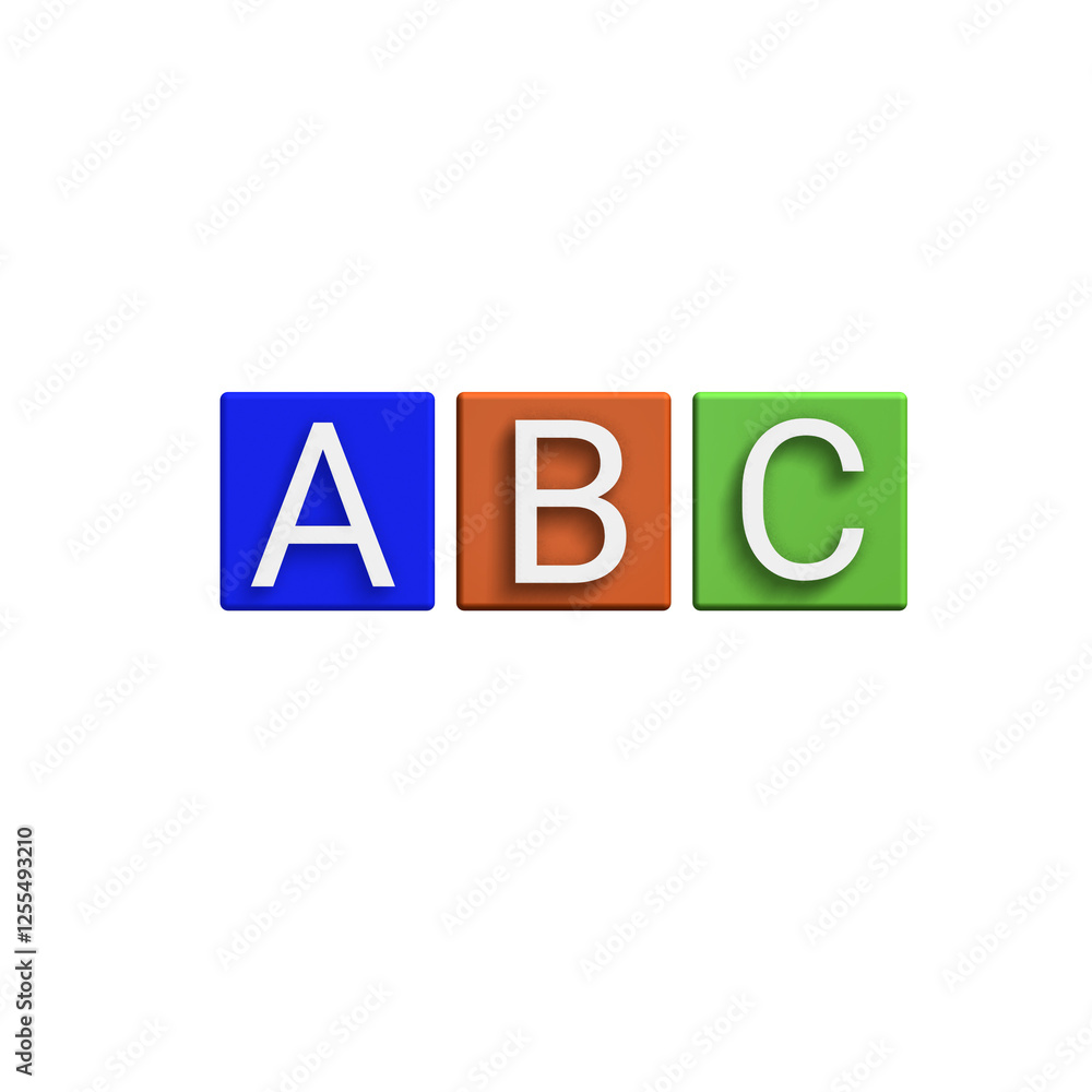 ABC Blocks: Colorful 3D Letters on a transparent background perfect for educational materials and vibrant designs The block colors contrast nicely ABC Blocks: Colorful 3D Letters on a transparent background perfect for educational materials and vibrant designs The block colors contrast nicely