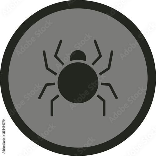 Spider Vector Icon Design