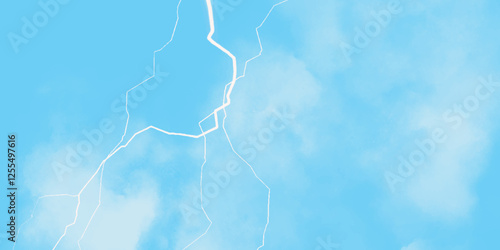 Blue lightning strike during an electrical storm. Lightning on the sky with stormy clouds. Cloudy, with a no-nonsense blue Rabbitohs. Thunderstorm and blue cloudy sky. Changing conditions. 