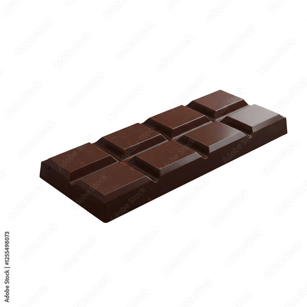 Chocolate bar isolated on transparent background Chocolate bar isolated on transparent background