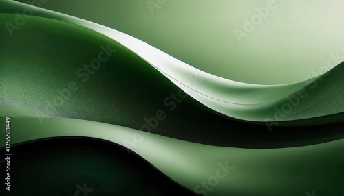 Wallpaper Mural smooth green flowing abstract wave design with texture and gradients, ideal for modern branding, wallpaper, or digital art Torontodigital.ca