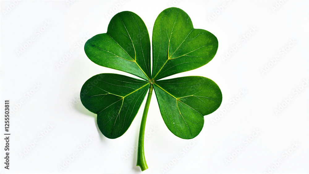 Vibrant Green Clover Trefoil for St. Patrick's Day: Ideal for Digital Marketing, Festive Greetings, and Promotional Materials Vibrant Green Clover Trefoil for St. Patrick's Day: Ideal for Digital Marketing, Festive Greetings, and Promotional Materials