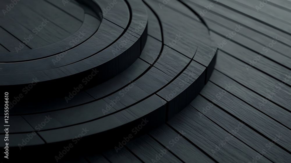 Obraz premium Dark wood rings, texture background