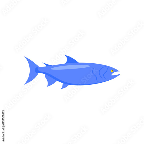 SalmonSeafood Vector Illustration, Isolated