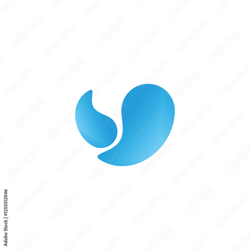 Letter v watersplash geometric symbol simple logo vector Letter v watersplash geometric symbol simple logo vector