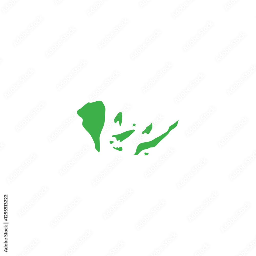 Map, islands geometric symbol simple logo vector Map, islands geometric symbol simple logo vector