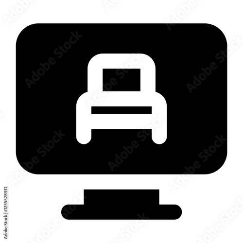 online booking solid icon
