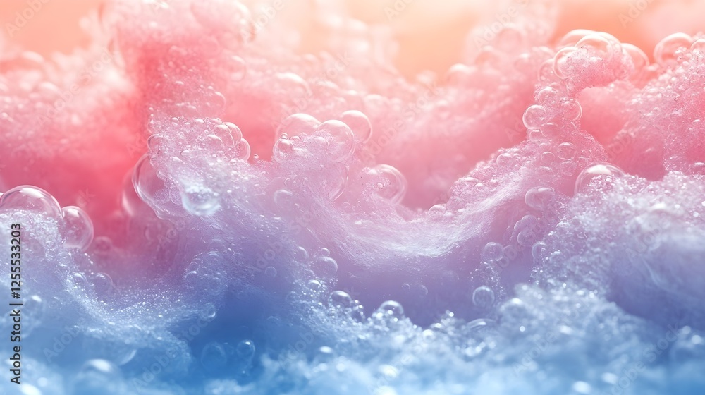 Fototapeta premium A softly smudged effect where blush pink and icy blue fade together.