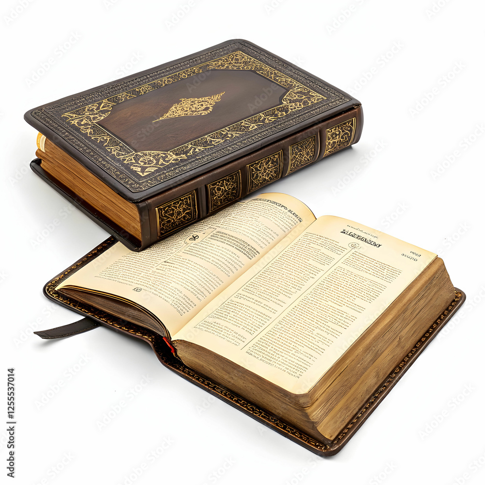 Obraz premium bible with white background