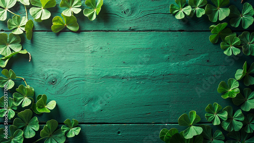 Texture de bois vert émeraude : arrière-plan polyvalent pour design, marketing et événements saisonniers photo