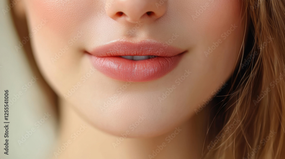 Meditation guidance through lips closeup serene environment portrait photography mindfulness concept Meditation guidance through lips closeup serene environment portrait photography mindfulness concept
