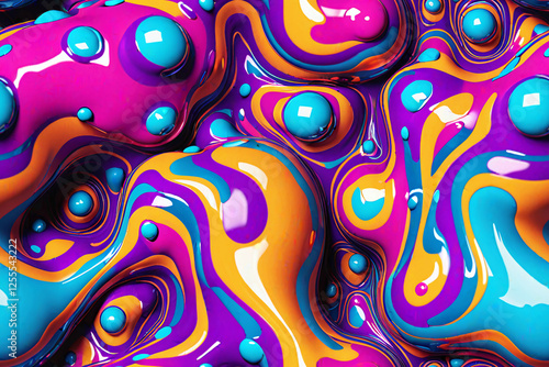 Abstract 3D fluid Endless b...