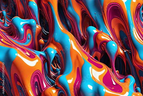 Abstract 3D fluid Endless b...