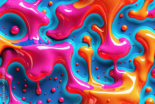 Abstract 3D fluid Endless b...