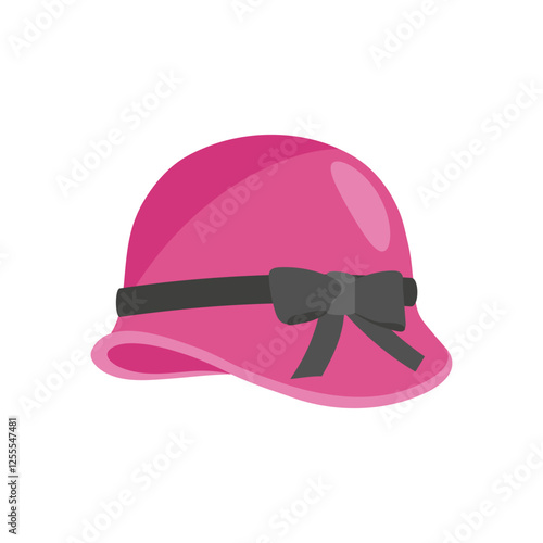 Woman Hat , Autumn Isolated Vector Illustration