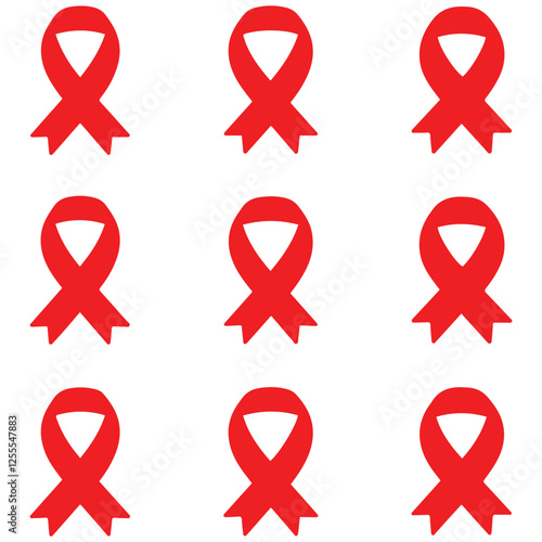3d realistic red ribbons set. Ribbons collection isolated on white background. Design element, decorative sticker. Cute folded ribbon for sale banner, advertisement, celebrations. Vector illustration
