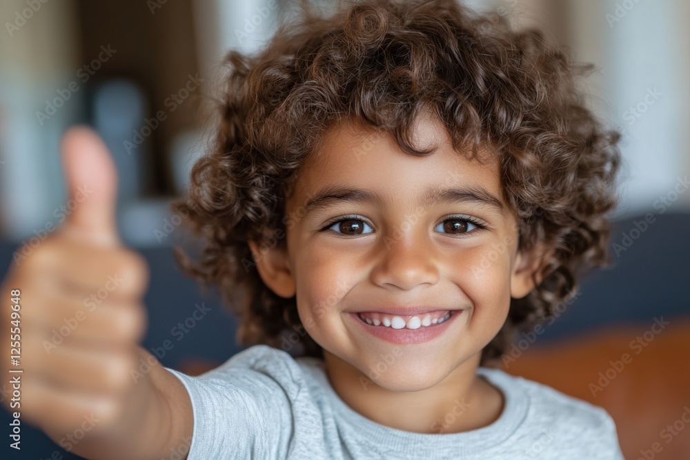 With an infectious grin and a thumbs up, this cheerful boy represents the essence of happiness and the joyous spirit of childhood captured in a delightful moment. With an infectious grin and a thumbs up, this cheerful boy represents the essence of happiness and the joyous spirit of childhood captured in a delightful moment.