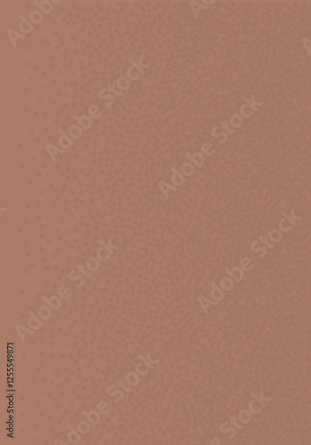 Brown background. Abstract Mocha mousse dots shapes textured template. Monochrome chocolate backdrop. Minimal modern nude colors. Vector illustration.