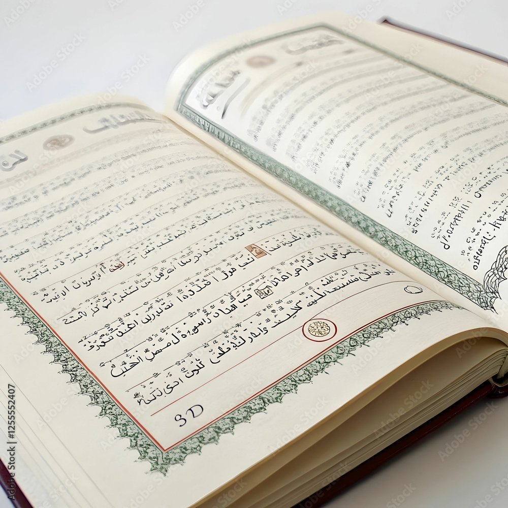 Fototapeta premium quran with white background