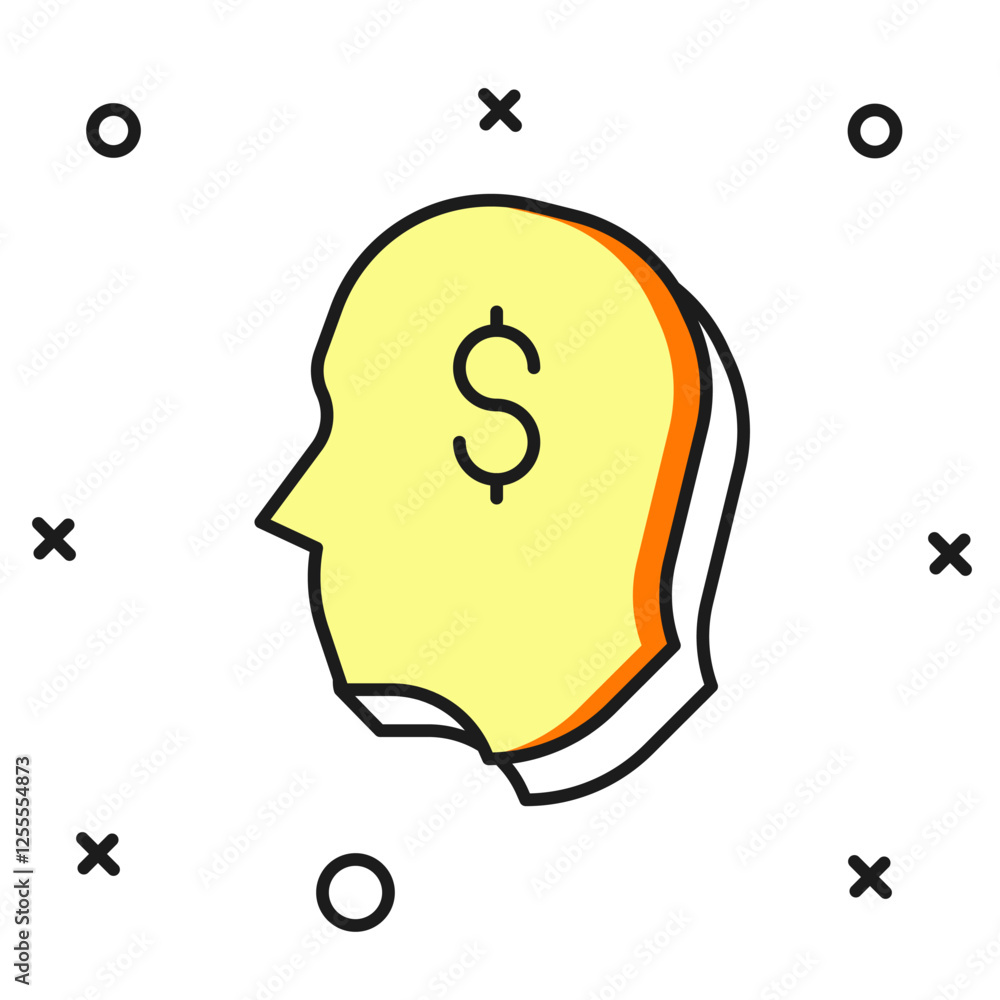 Filled outline Lucky player icon isolated on white background. Flat filled outline style with shadow. Vector Filled outline Lucky player icon isolated on white background. Flat filled outline style with shadow. Vector