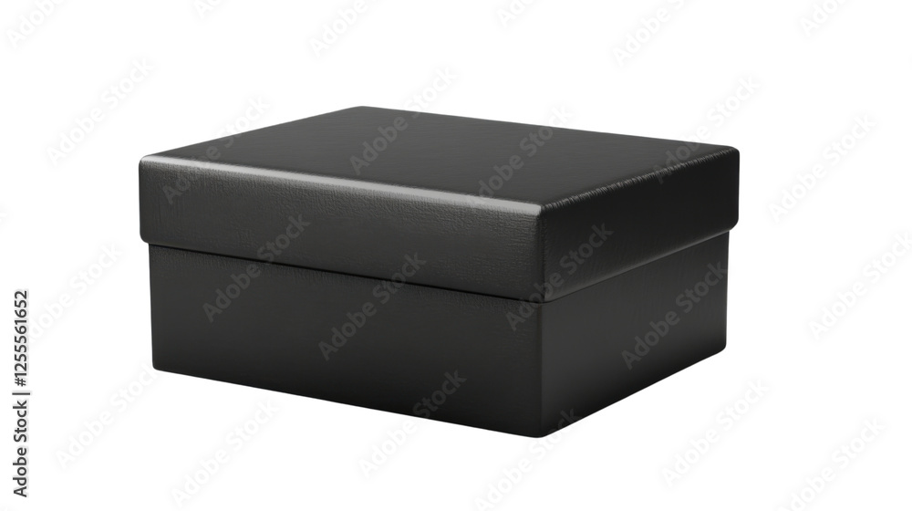 Naklejka premium black box isolated on white background 