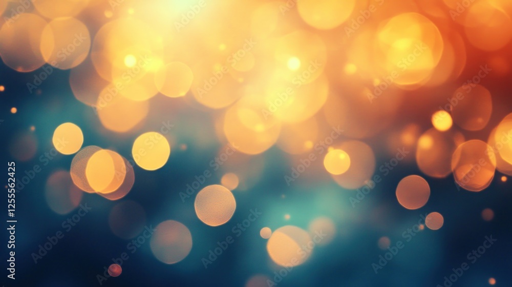 Obraz premium Blurred Gradient Background with Elegant Bokeh Effects and Colors