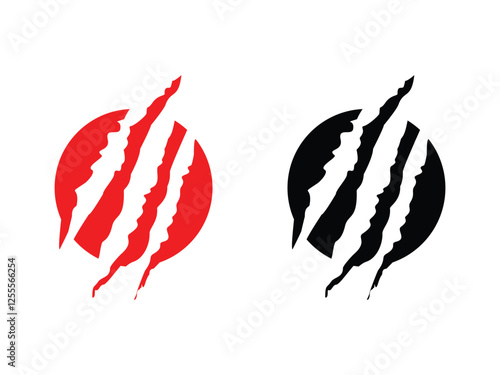 Photography Beast animal claw symbol design vector illustration isolated on transparent back