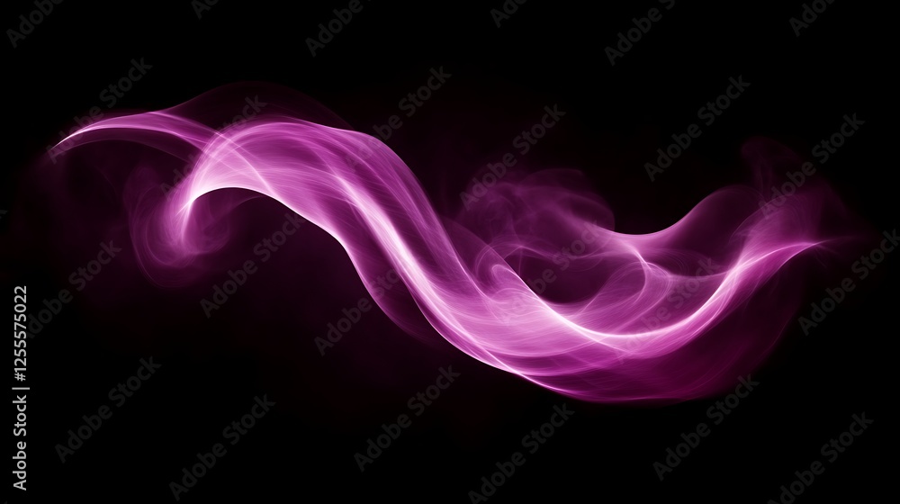 Abstract Purple Smoke Wave Design Art Abstract Purple Smoke Wave Design Art