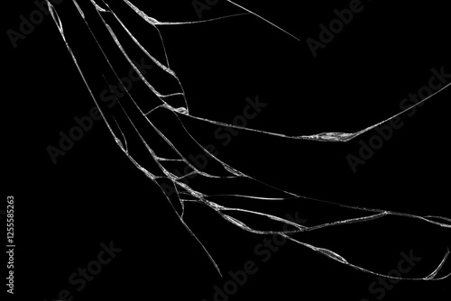 Close-up wrinkles and cracks on LCD screen glass display from smartphone, tablet or monitor from effect smash and fall bumps with detail pattern background, for use as a pattern on tiles or wallpaper