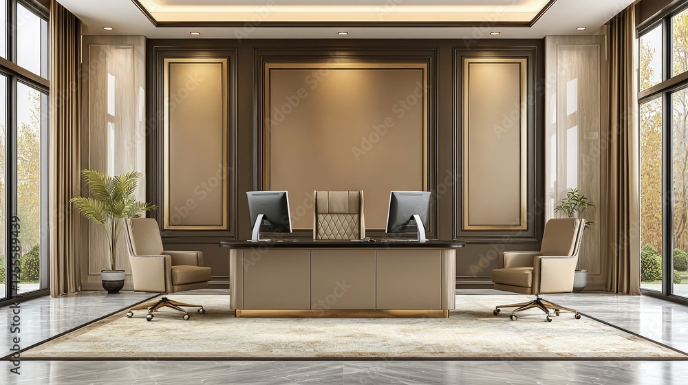 Luxurious Modern Executive Office Interior Design Luxurious Modern Executive Office Interior Design