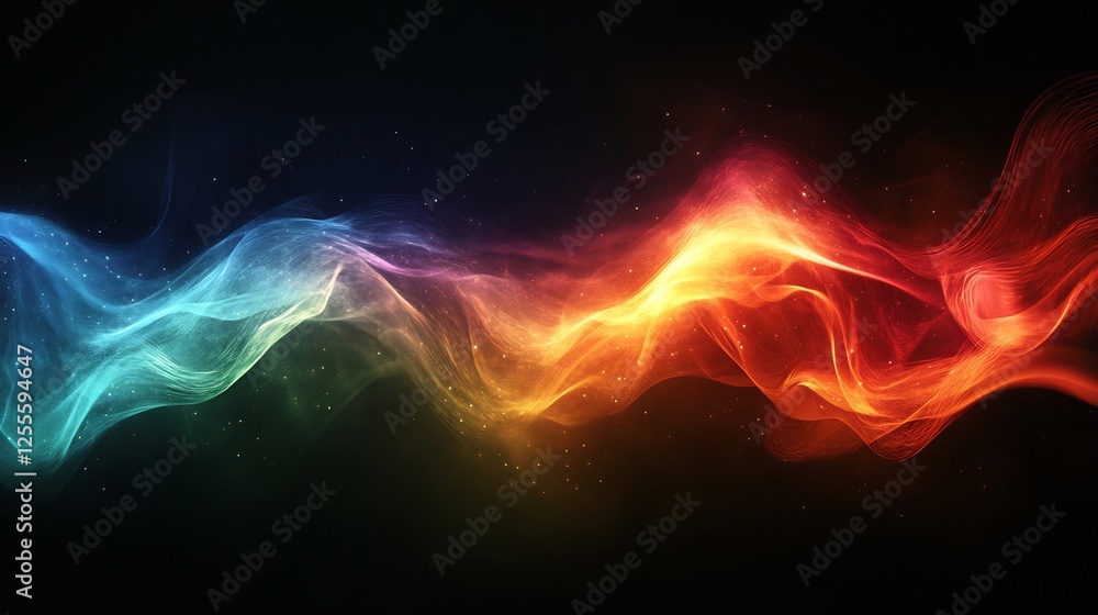 Abstract swirling vibrant colors brightly illuminated. AI Generated Abstract swirling vibrant colors brightly illuminated. AI Generated