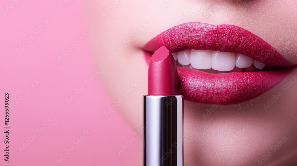Obraz premium Stunning Red Lipstick Close-up
