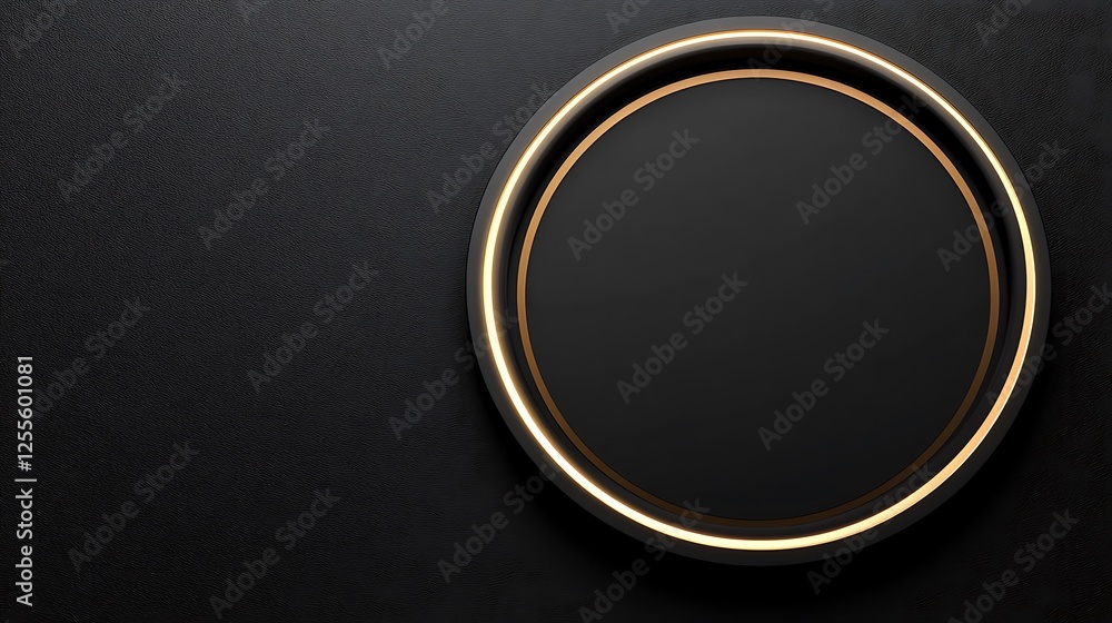 Black gold circle background design Black gold circle background design