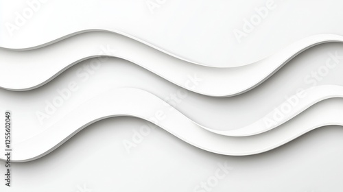 Wallpaper Mural Elegant White Waves Abstract Background for Modern Design Projects and Presentations Torontodigital.ca