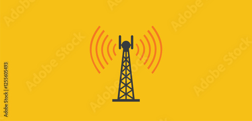 Global Wireless Communication Network Tower