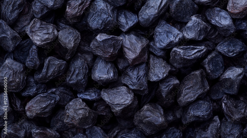 Close-up of Deep Dark Blue Dried Raisins Close-up of Deep Dark Blue Dried Raisins