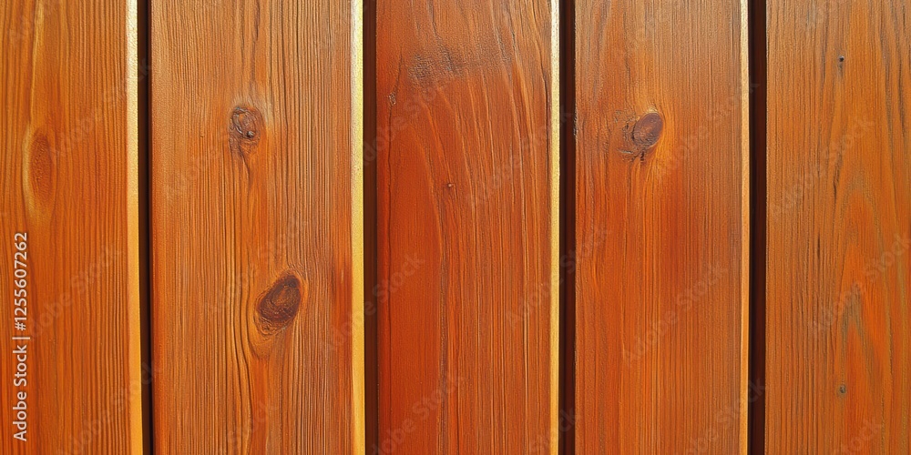 Naklejka premium Close-Up View of Rustic Wooden Planks with Natural Grain Patterns