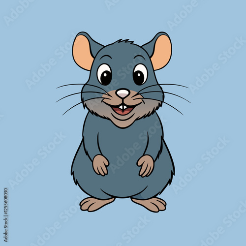 vole cartoon vector