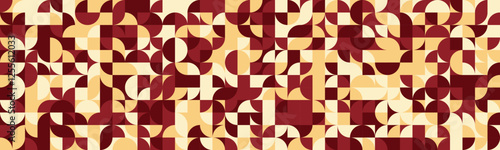 Graphic geometric pattern with minimal shapes and trendy design. Perfect for posters, seamless backgrounds, or textile prints with abstract simplicity.