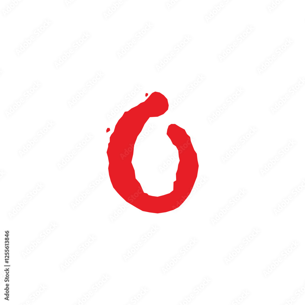 Fototapeta premium Letter G bled, liquid geometric symbol simple logo vector