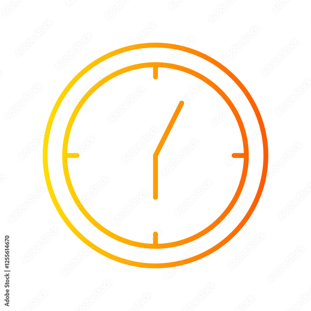 clock gradient icon clock gradient icon