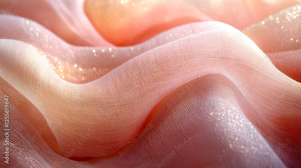 Fototapeta premium A subtle mesh effect shifting between blush pink and warm champagne.