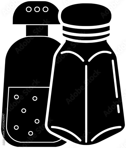 seasoning illustration salt silhouette bottle logo pepper icon spice outline food kitchen cooking ingredient white glass spicy cook flavor shape men vector graphic background