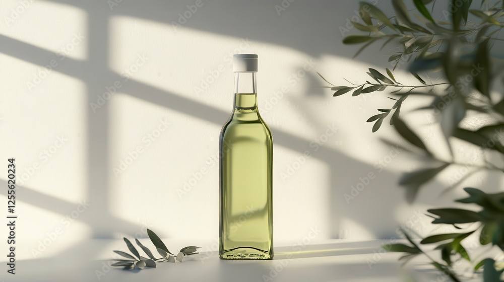 bottle of organic olive oil bottle of organic olive oil
