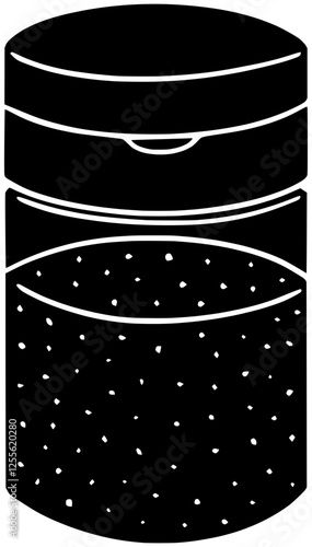 seasoning illustration salt silhouette bottle logo pepper icon spice outline food kitchen cooking ingredient white glass spicy cook flavor shape men vector graphic background