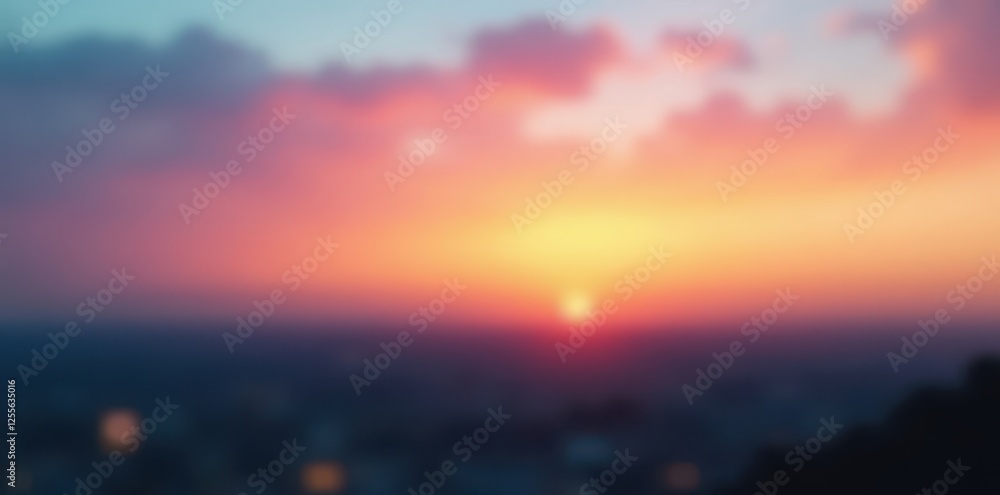 Blured sunset sky, pastel colors, tranquil scene, peaceful, nature, gentle Blured sunset sky, pastel colors, tranquil scene, peaceful, nature, gentle