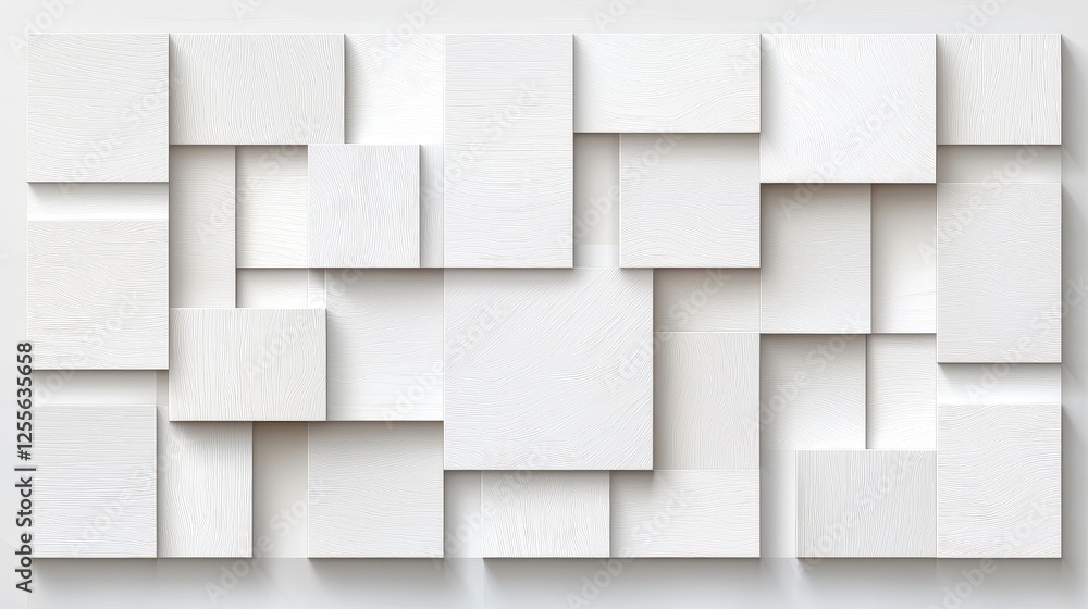 Modern Abstract Art Design with White Geometric Shapes on a Light Background Modern Abstract Art Design with White Geometric Shapes on a Light Background
